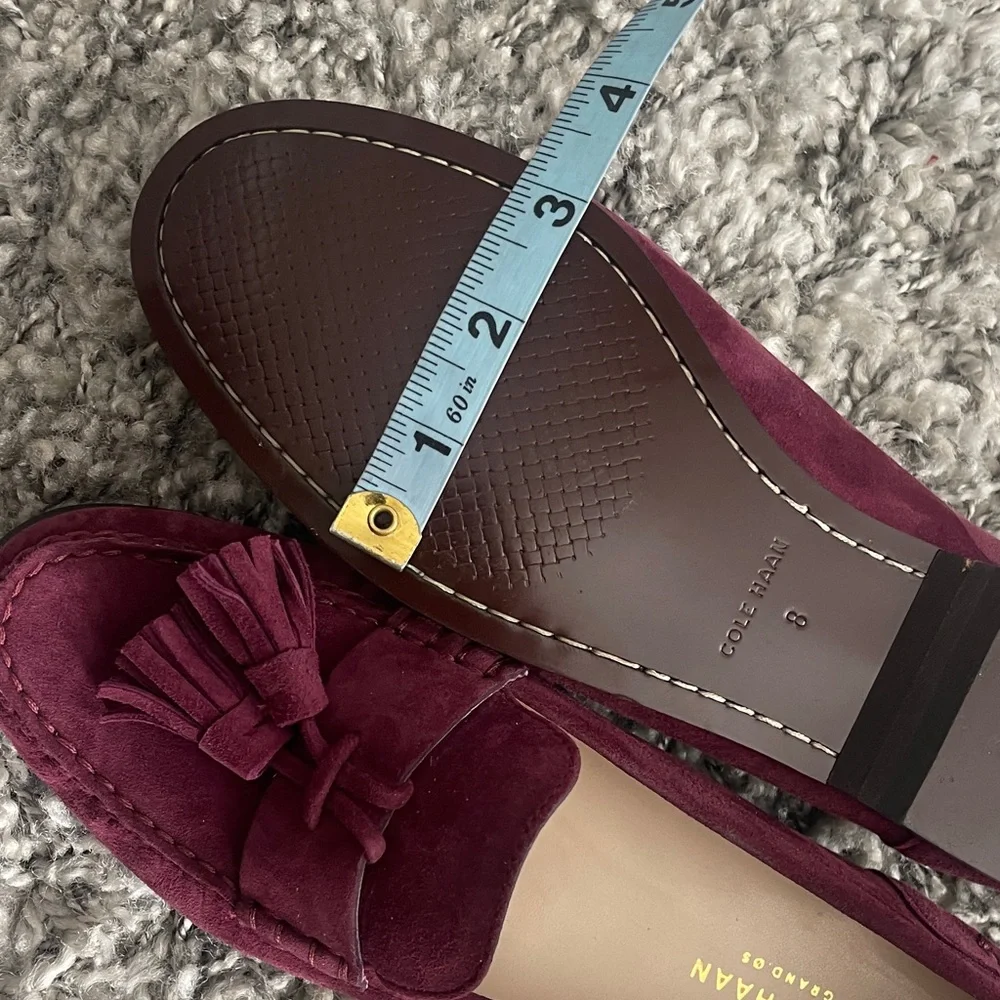 Cole Haan Grand OS NWOB Burgundy Tassel Loafers Sz 8